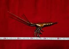 金工師　明珍宗幸作　赤銅製　伊勢海老自在置物 金工師 明珍宗幸作 赤銅製 伊勢海老自在置物 金工師 明珍宗幸作