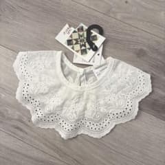 新品 softcheese レースつけ襟 ホワイト