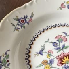 spode スポード 希少 赤皿 ウィンターズシーン 2枚 英国産 風景 赤