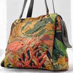 希少✨Vintage Celine Tropical Fish Tote Bag - メルカリ