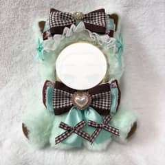 ②おすわりぬい服 着ぐるみ　チョコミントねこちゃん　12cmのサムネイル