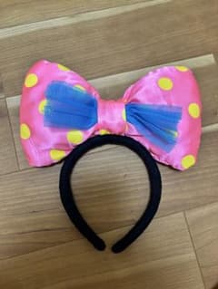 ミニーマウス ピンク水玉カチューシャのサムネイル