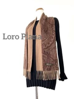 美品 ロロピアーナ カシミア100% 最高級 ペイズリーマフラー - メルカリ