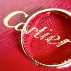 ギャランティ付◆Cartier◆750YG*12号*ストレートリング*カルティエ