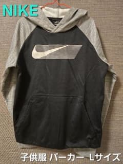 NIKE DRI-FIT パーカー ブラック グレー Lサイズのサムネイル