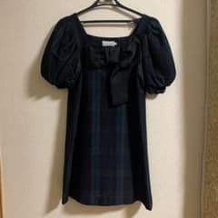 Anatelier アナトリエ　チェック　ワンピース　結婚式のサムネイル