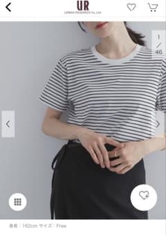 URBAN RESEARCH DOORSボーダーTシャツ 汗ジミ防止のサムネイル
