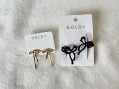 GOLDY リボン　イヤリング ヘアアクセサリーのサムネイル
