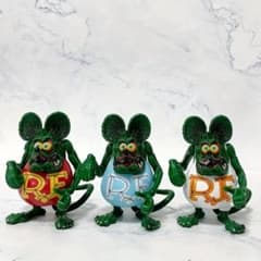 ⌘譲り先決定⌘ratfinkフィギュア◎３体セット クッキー様専用 新品未開封 ラットフィンク フィギュア 手足可動式 3体