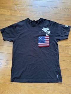 DC SHOES ブラック ディズニー ミッキー 星条旗 スケボー Tシャツ Sのサムネイル