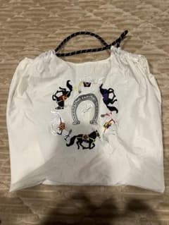 馬の刺繍 ホワイトトートバッグのサムネイル