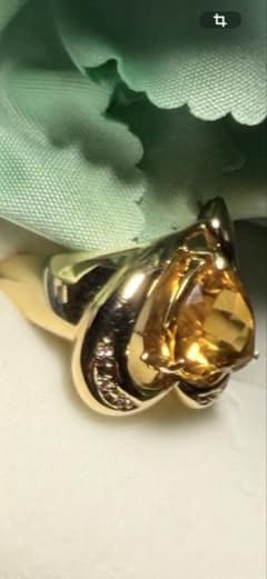 シトリン リング 指輪 18金のサムネイル