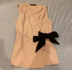 ZARA トップス　ブラウス　ウエストリボン　XSのサムネイル