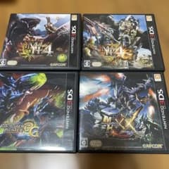 몬한 4 4G 3G XX 4개 세트 3DS 소프트 몬스터 헌터
