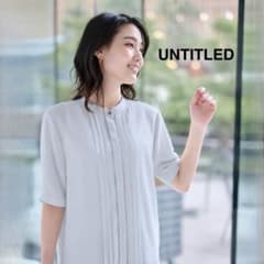 UNTITLEDブラウス4サイズ 極美品 ジョーゼットフロントタックブラウス 