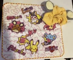 イッツデモ×ポケモン でんきタイプ ハンカチタオル デデンネ