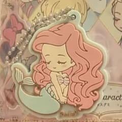 ディズニーキャラクターズ ラバマスグミ　キーホルダー　アリエルのサムネイル