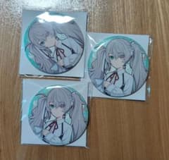 劇場版プロジェクトセカイ グリッター缶バッジ 誰もいないセカイの初音ミクのサムネイル