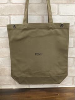 USMCキャンバスショッピングバッグ　ミリタリーバッグ　サバゲー　キャンプのサムネイル
