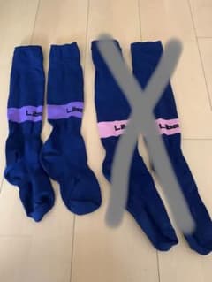 専用　リベルタサッカー　ソックス　紫のサムネイル