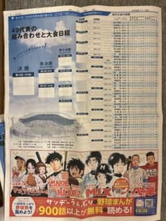朝日新聞　甲子園球場限定 特別誌　高校野球のサムネイル