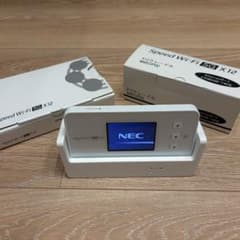 NEC Speed Wi-Fi 5G X12 ＋ 専用クレードル セット Speed Wi-Fi 5G X12 本体+専用クレードル付き - メルカリ