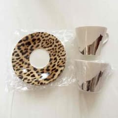 ヒョウ柄 カップ、ソーサーのサムネイル