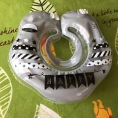 赤ちゃん用浮き輪 うきわ首リング ベビーフロート モノトーン BabyFloatのサムネイル