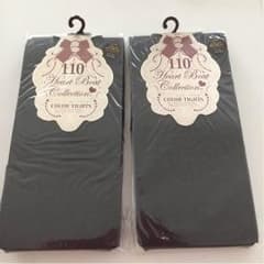 かりんごさん専用☆２足☆110デニール☆ダークチャコールのサムネイル
