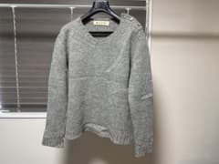 MARNI マルニ Vネック ニット セーター グレーのサムネイル