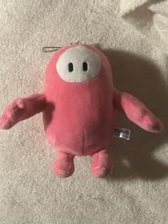 ピンクのキャラクター型ぬいぐるみスクバキーホルダーのサムネイル