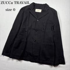 ZUCCa TRAVAIL ワークジャケット 黒 フランス製 ZUCCa TRAVAIL ズッカ コットンワークジャケット フランス製 黒 M