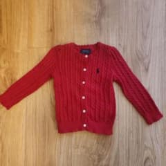 Polo Ralph Lauren 赤 カーディガン 2/2Tのサムネイル