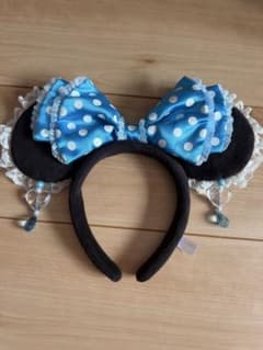 ディズニー カチューシャ 水色 ドットのサムネイル