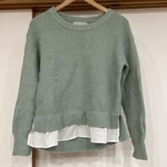 ROPÉ PICNIC ミントグリーン ニットセーターのサムネイル