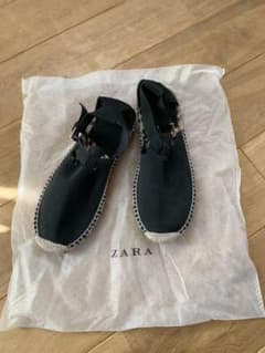 ZARA ジュート レザーサンダルのサムネイル