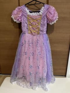 Kids' Purple Rapunzel-style Dress, Size 120cm