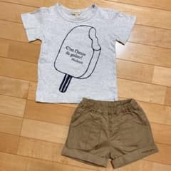 moujonjon ショートパンツ　Hushush  Tシャツ　110のサムネイル
