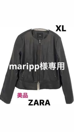 【未使用美品】　ZARAノーカラーライダース ジャケットのサムネイル