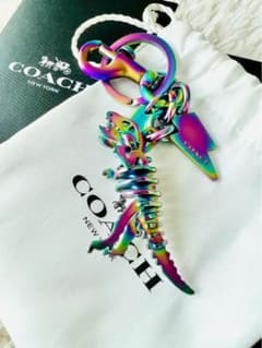 ✨極美品✨COACH　コーチ　キーホルダー　チャーム　恐竜　レキシー　ダイナソー 楽天市場】【中古】 超美品 コーチ COACH バッグチャーム