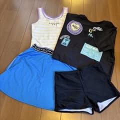 ALGY 水着4点セット 160cm ストライプのサムネイル
