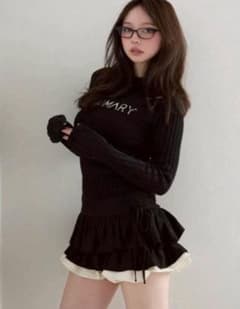 新品未開封 アンドマリー Mary logo knit tops - メルカリ