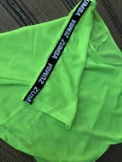 ZUMBA WEAR メッシュトップス ネオングリーン Sのサムネイル