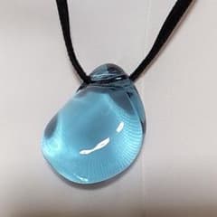 美品　バカラ　ペンダントトップ　ライトブルーのサムネイル