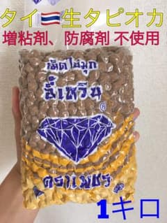 タピオカ 生タピオカ タイ産タピオカ ブラックタピオカ 1kg ※希少のサムネイル