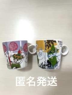 무민 만화 무늬 미니 머그컵 2 개 세트