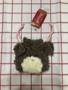 アニマル巾着　動物巾着　かぎ編み　くまブラウン