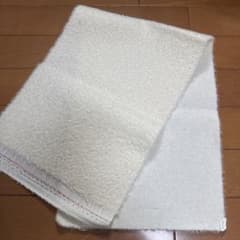 未使用　ぬいぐるみ用モヘア生地　オフホワイト　テディベアにのサムネイル