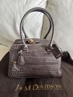 美品】J&M DAVIDSON VIVI クロコダイル型押し グレージュ - メルカリ