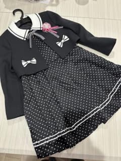 130 フォーマル ワンピース 女の子 入学式入園式　美品のサムネイル